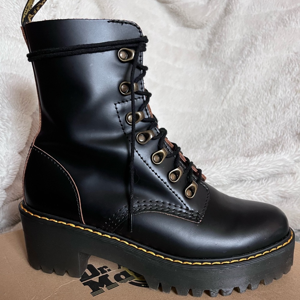 Dr. Martens Leona Boot, Color Black, Size US 8, Only Worn Once. - Picture 11 of 13